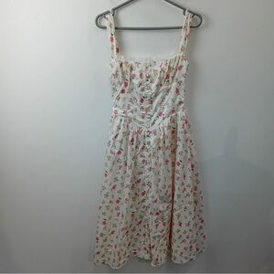 House of CB Multicolored Sundress Sleeveless Midi